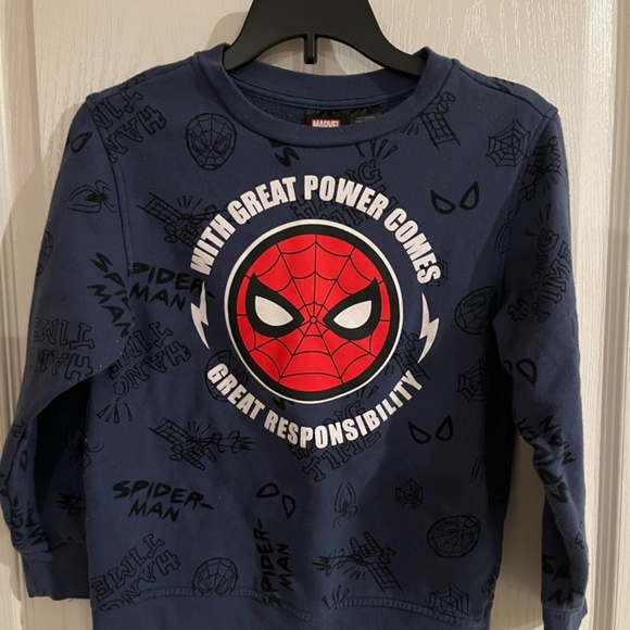 Qty 2 Spider-Man Sweatshirts Size Small (6-7) - Picture 2 of 4